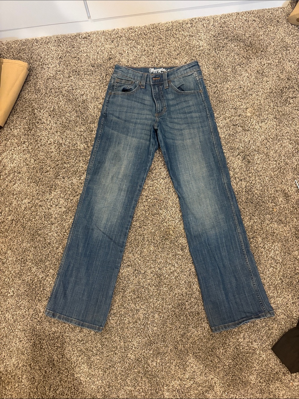 Wrangler Kids Blue Straight-Leg Jeans